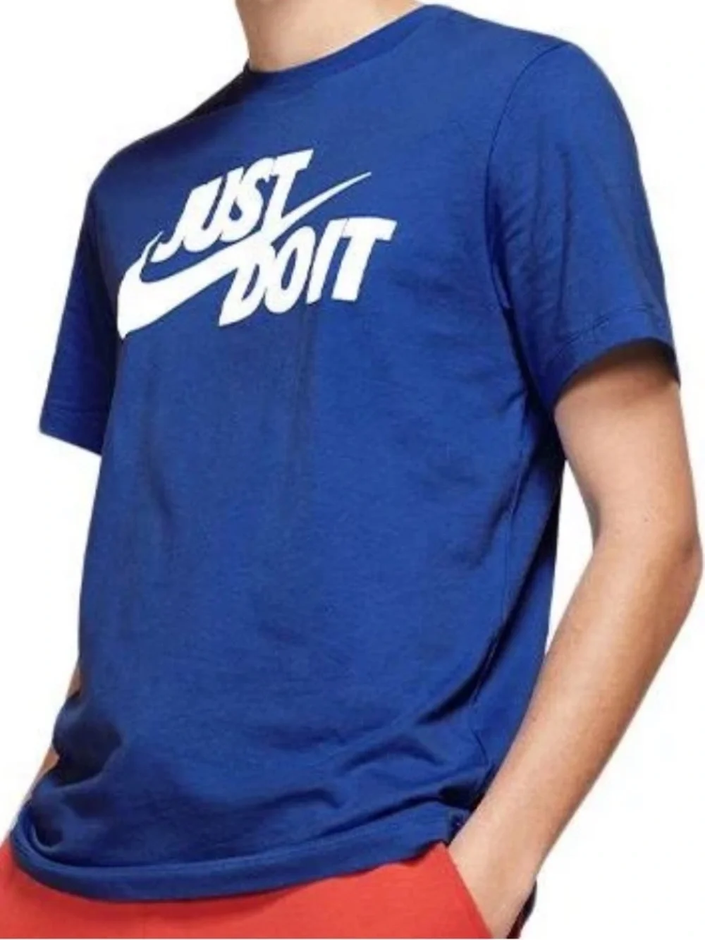 Nike Blue Tee with White Logo